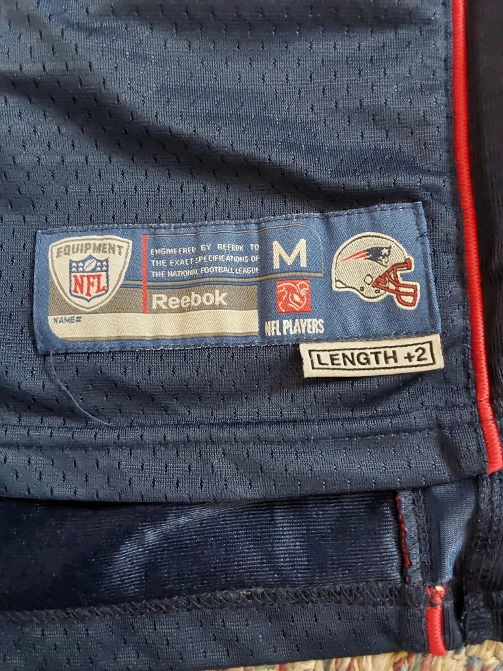 New England Patriots #81 Onfield Reebok NFL Equipment Jersey M (10-12)